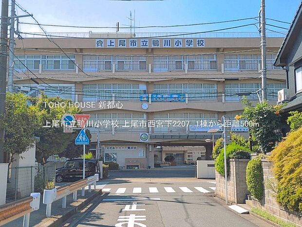 上尾市立鴨川小学校 500m