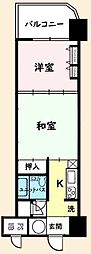 フラワーパレス白子 2Kの間取図画像