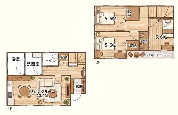 ※家具の配置はイメージです。