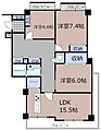 朝日センチュリーみずほ台D棟2階1,980万円