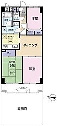 NICライブステイツ川越南大塚 3LDKの間取図画像