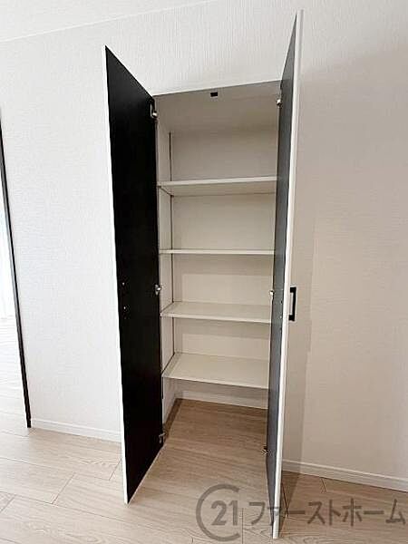 便利なリビング内の物入