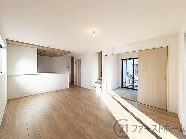 開放感のあるリビングです