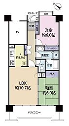 メゾン上福岡 2LDKの間取図画像