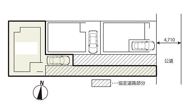 カースペース2台駐車可能（車種によります）