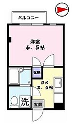 ラフェスタ旗ヶ崎 1Kの間取図画像