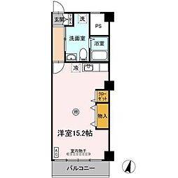 1989-B.L.D 3階ワンルームの間取り