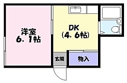 コーポＮＴＡ 1階1DKの間取り