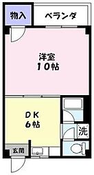 ラフェスタ東福原 1DKの間取図画像