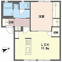 グランディール2G 2Kの間取図画像