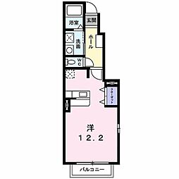 ノイ・ブリーゼ2 ワンルームの間取図画像