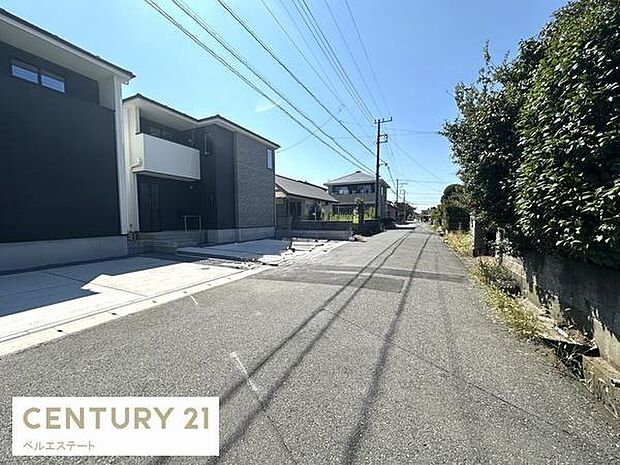 前面道路です。