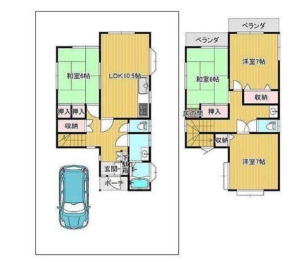 間取りを拡大表示