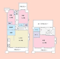 サンハイツ八千代台 3LDKの間取図画像