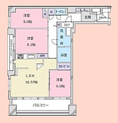 間取図画像 3LDK