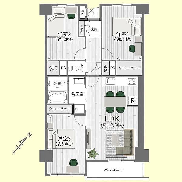 間取り：312001289762