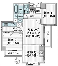 間取図画像 3LDK
