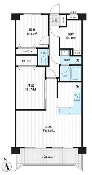 南向き2SLDK♪ペット飼育可！