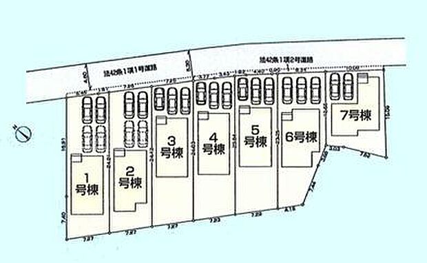 ご覧の物件は6号棟です。
