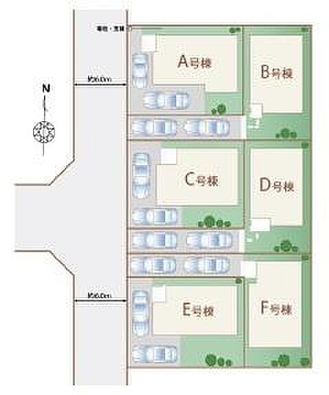 ご覧の物件はF号棟です。