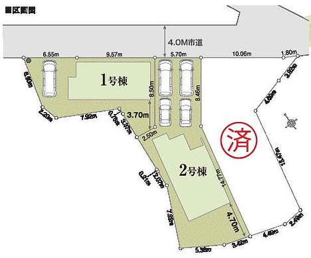 ご覧の物件は2号棟です。