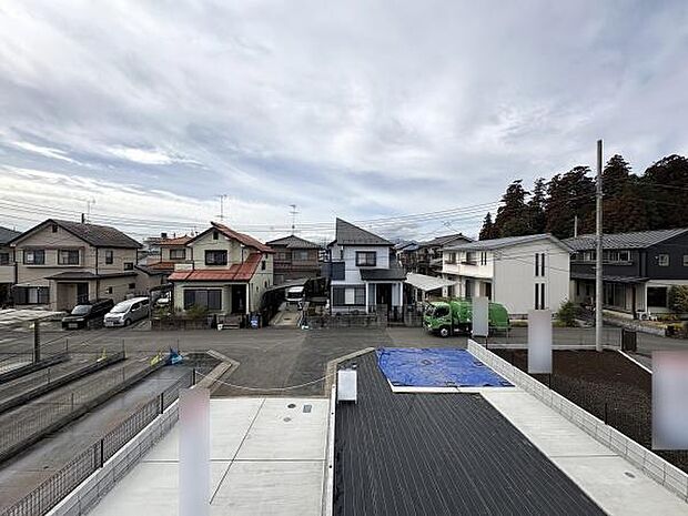 空が広く感じられる眺望です。