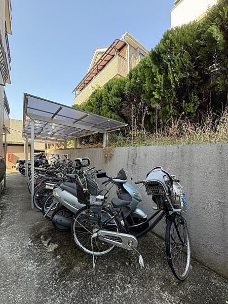 駐輪場の様子。