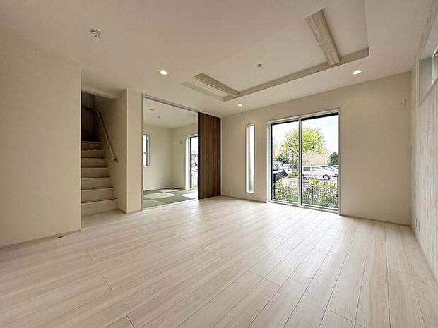 陽当りの良いリビング。