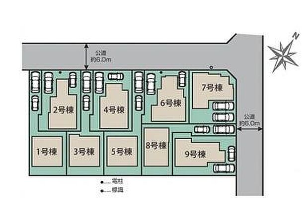 ご覧の物件は9号棟です。