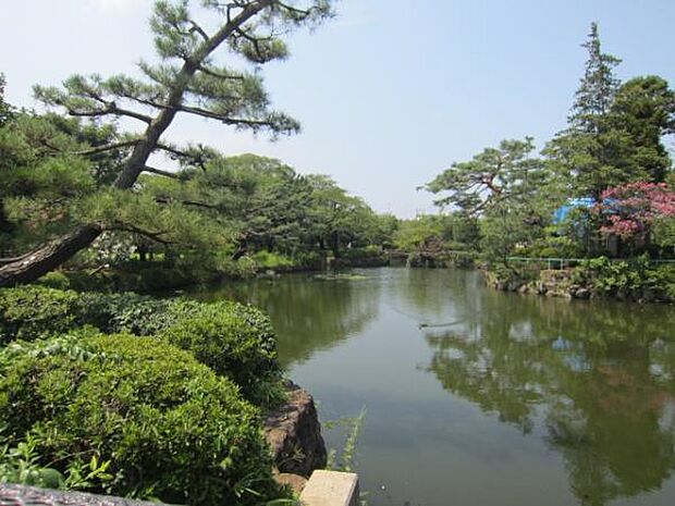 狭山池公園まで449m、「みずほ10景」「多摩川50景」に選ばれたことのある公園。春のころには満開の桜が見られる名所です。