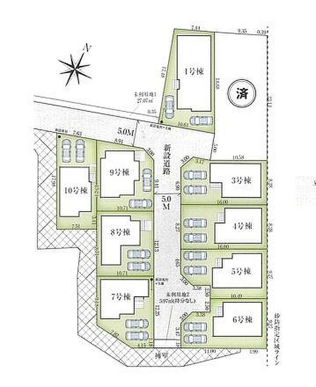 ご覧の物件は10号棟です。