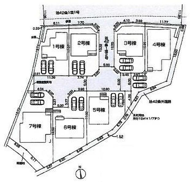 ご覧の物件は4号棟です。