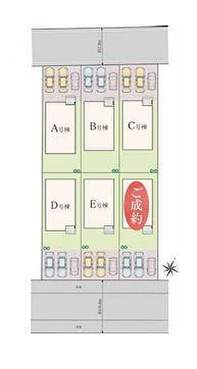 ご覧の物件はC号棟です。