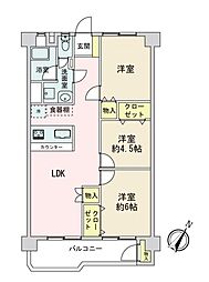 神明台住宅 3LDKの間取図画像