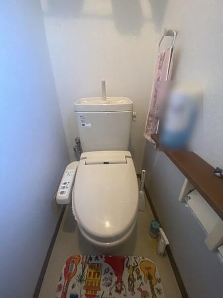 もう一つのトイレスペースも清潔な状態が維持されており、朝の忙しい時間帯でも家族が譲り合うことなく、それぞれスムーズに身支度を整えることができる嬉しい設備です。