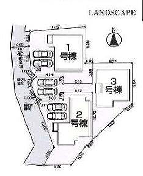 ご覧の物件は3号棟です。
