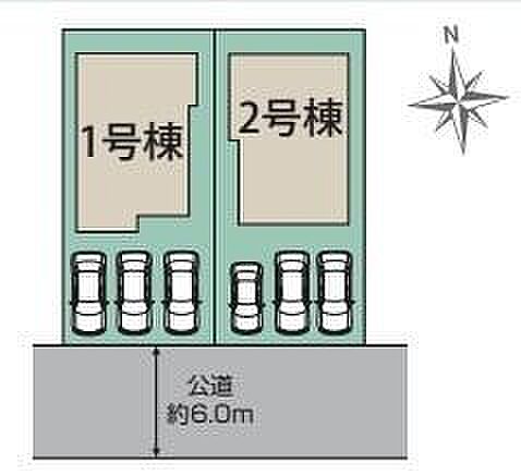 ご覧の物件は2号棟です。