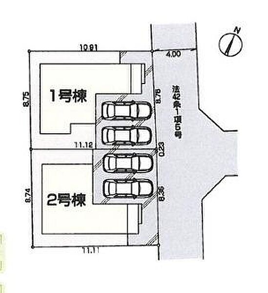 ご覧の物件は2号棟です。
