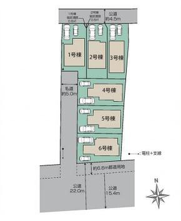 ご覧の物件は1号棟です。