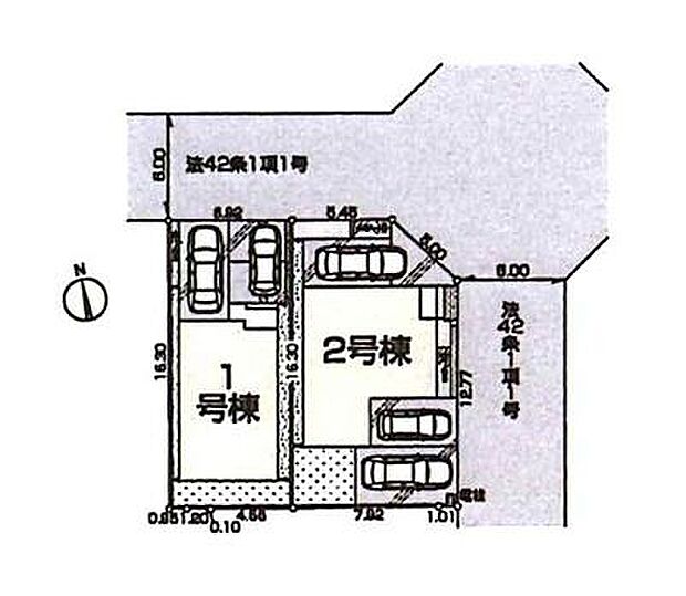 ご覧の物件は2号棟です。