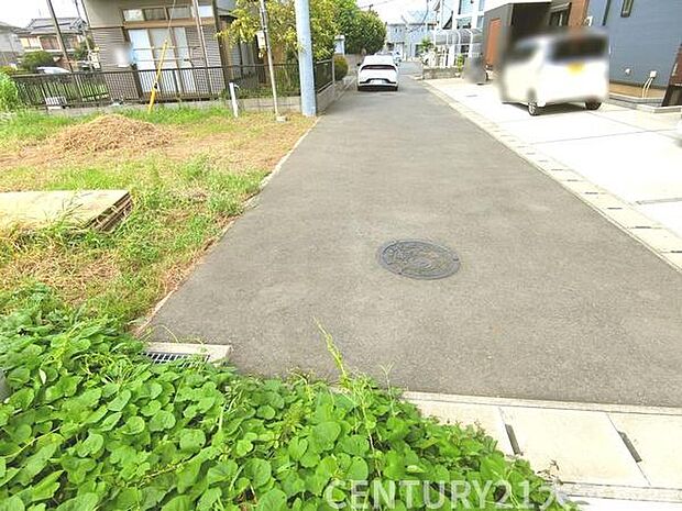 幅員約4.3m道路に接道