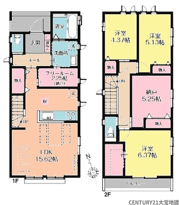 ■Ｂ号棟■3ＬＤＫ＋ウォークインクローゼット＋納戸×2