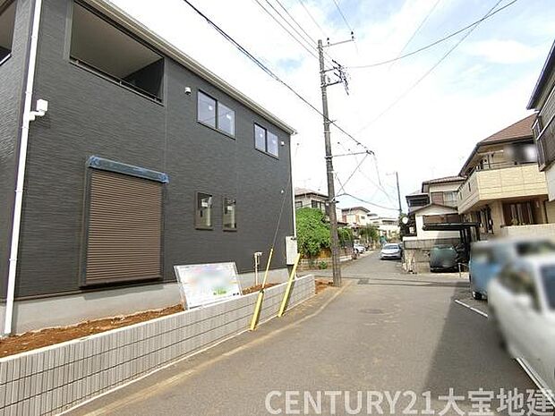 幅員約4ｍ道路に接道　9月14日撮影