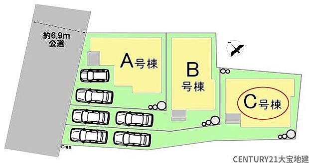 【全体区画図】C号棟