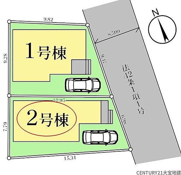 【全体区画図】2号棟