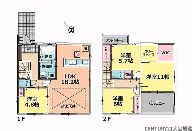 ■4ＬＤＫ＋ウォークインクローゼット■使い方いろいろフリースペース付き