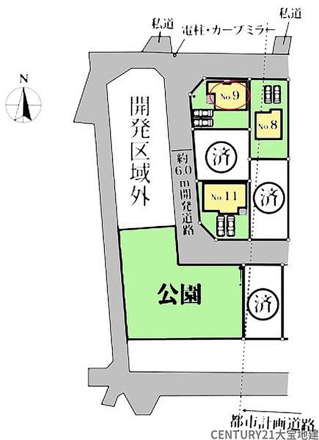 【全体区画図】9号棟