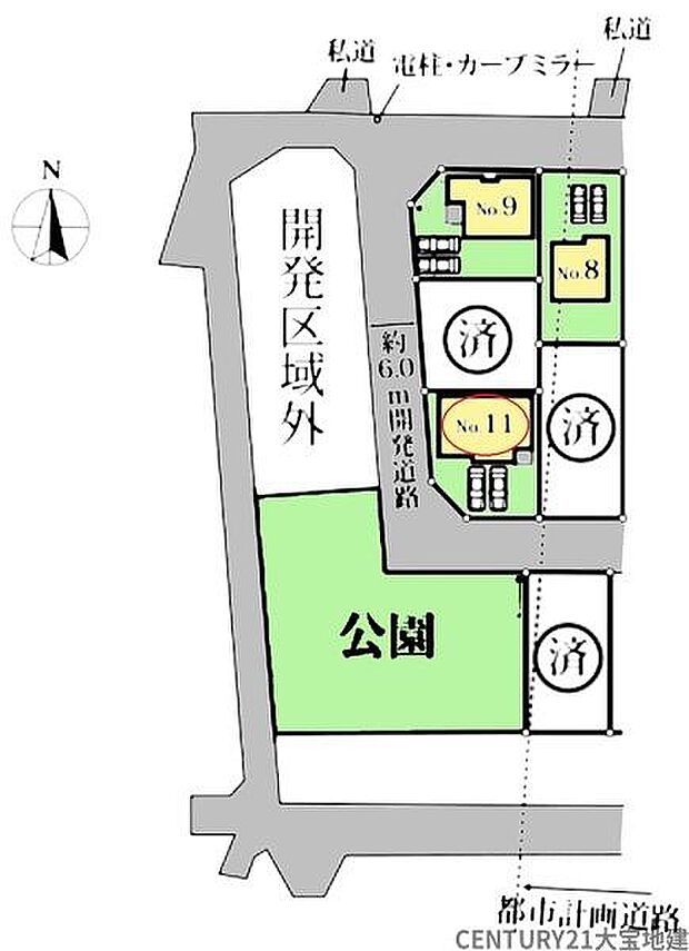 【全体区画図】11号棟