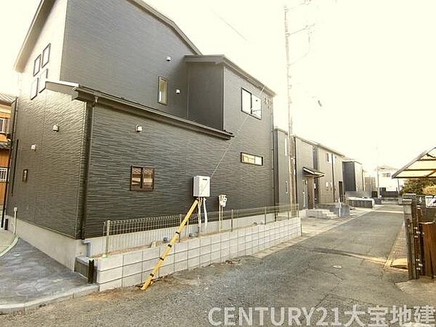 幅員約4m道路に接道 2月21日撮影