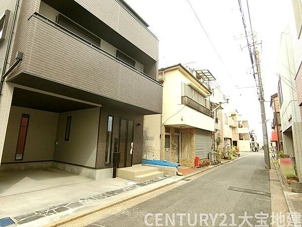 幅員約4m道路に接道